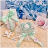Bomboniera Matrimonio Debora Carlucci Fiore Piccolo in Cristallo e Porcellana Tiffany con Fiore Candelina