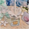 Bomboniera Matrimonio Debora Carlucci Profumatore Fiore in Ceramica Bianco con Essenza
