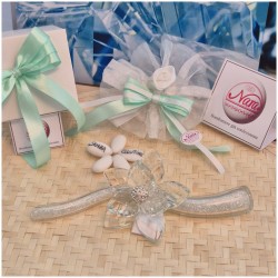 Bomboniera Diciottesimo Debora Carlucci Fiore in Cristallo su Stelo Glitterato