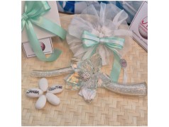 Bomboniera Diciottesimo Debora Carlucci Fiore in Cristallo su Stelo Glitterato