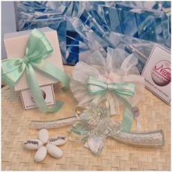 Bomboniera Diciottesimo Debora Carlucci Fiore in Cristallo su Stelo Glitterato