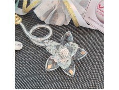 Bomboniera 18 Compleanno Debora Carlucci Fiore in Cristallo su Stelo Curvo Polvere di Stelle