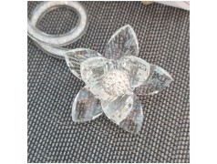 Bomboniera 18 Compleanno Debora Carlucci Fiore in Cristallo su Stelo Curvo Polvere di Stelle