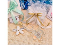 Bomboniera nozze oro Debora Carlucci Fiore in Cristallo su Stelo Curvo Polvere di Stelle