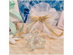 Bomboniera Nozze d'oro Debora Carlucci Fiore su Stelo "Polvere di Stelle" con Numero 50