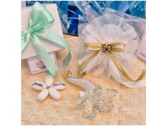 Bomboniera Nozze d'oro Debora Carlucci Fiore su Stelo "Polvere di Stelle" con Numero 50