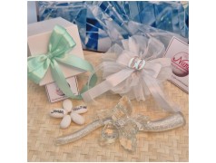 Bomboniera Nozze diamante Debora Carlucci Fiore su Stelo Polvere di Stelle con Numero 60