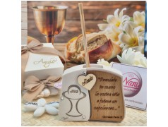 Bomboniera Comunione Profumatore Capolavoro con Frase Giovanni Paolo II e Nome