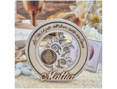 Bomboniera Comunione Profumatore L'Albero dell'Amore con Frase e Nome in Rilievo