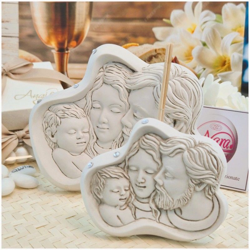 Bomboniera Profumatore Sacra Famiglia piccola e media in Pietra Leccese