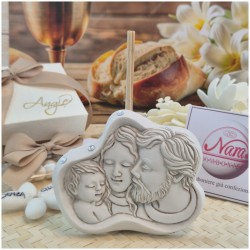 Bomboniera Profumatore Sacra Famiglia piccola e media in Pietra Leccese