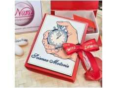 Bomboniera Laurea Scienze Motorie Scatolina Libro con Cronometro