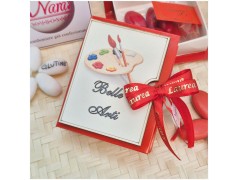 Bomboniera Laurea Belle Arti e DAMS Scatolina Libro con Tavolozza