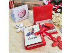 Bomboniera Laurea Enologia e Agraria Scatolina Libro con Botte e Uva