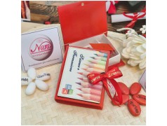 Bomboniera Laurea Scienze della Formazione Scatolina Libro con Matite e Cubi ABC