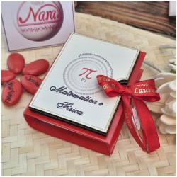 Bomboniera Laurea Matematica e Fisica Scatolina Libro con Formule