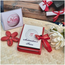 Bomboniera Laurea Matematica e Fisica Scatolina Libro con Formule