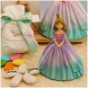 Bomboniera Comunione Principessa delle Favole con Vestito Glitter Sfumato e Corona