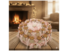 Torta di Barattolini rosa Bomboniere quadrifoglio personalizzato