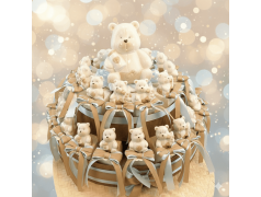 Torta di Bomboniere con orsi in porcellana