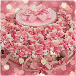 Torta Bomboniere Nascita e Battesimo Bimba Tema Gattina Marie con Nome Personalizzato