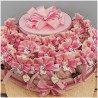 Torta Bomboniere Nascita e Battesimo Bimba Tema Gattina Marie con Nome Personalizzato