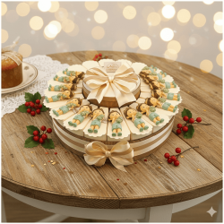 Torta Bomboniera Battesimo Bimbo Principe con Ranocchio e Corona