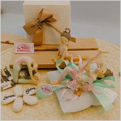 Bomboniera Comunione Solidale "Ginnasta dei Sogni" - 3 Statuine Sportive Assortite (Ritmica e Artistica)