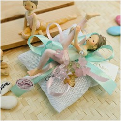 Bomboniera Comunione Solidale "Ginnasta dei Sogni" - 3 Statuine Sportive Assortite (Ritmica e Artistica)