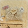 Bomboniera Matrimonio Sacchetto Shabby Chic in Juta e Pizzo con Iniziali in Legno