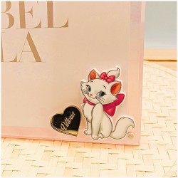 Bomboniera Battesimo Bimba Portafoto Minou Aristogatti in Plexiglass con Nome Personalizzato