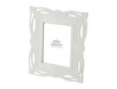 Bomboniera Hervit Cornice Portafoto Rettangolare in Porcellana Bianca Traforata