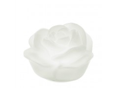 Bomboniera Hervit Lampada Led a Rosa in vetro satinato Bianca