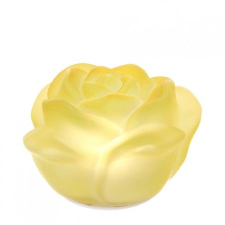 Bomboniera Hervit Lampada Led a Rosa in vetro satinato Giallo