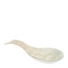 Bomboniera Hervit Poggia Mestolo in Vetro con Decori Floreali Beige