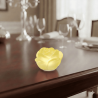 Bomboniera Hervit Lampada Led a Rosa in vetro satinato Giallo -Nara Bomboniere