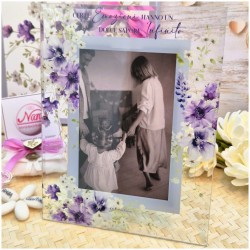 Portafoto in vetro Lilla di Claraluna