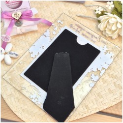 Portafoto in vetro Lilla di Claraluna