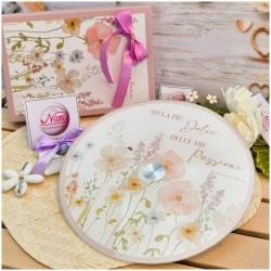 Piatto Girevole Rosa di Claraluna