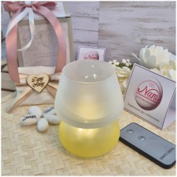 Lampada ambra con telecomando di Claraluna