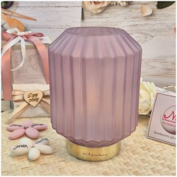 Bomboniera Claraluna 2026 Lampada Plissettata 26171 Rosa