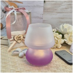 Bomboniera Claraluna 2026 Lampada Rosa antico 26176 con telecomando