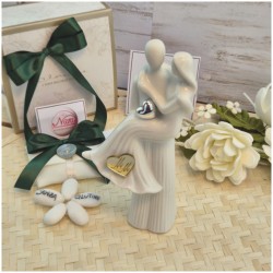 Sposini di Claraluna cuore argento