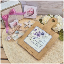 Tagliere e coltellino Lilla di Claraluna