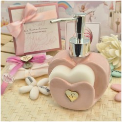 Porta Sapone Rosa a Cuore di Claraluna