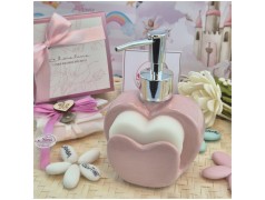 Porta Sapone Rosa a Cuore di Claraluna