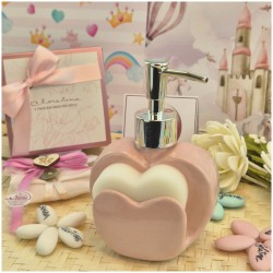 Porta Sapone Rosa a Cuore di Claraluna