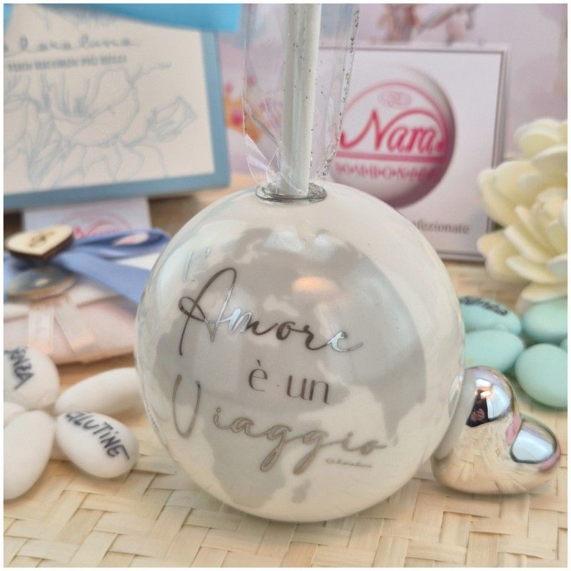 Diffusore Mappamondo Argento di Claraluna