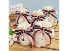 Bomboniera compleanno Braccialetto in ecopelle con ciondoli  stella luna e saturno