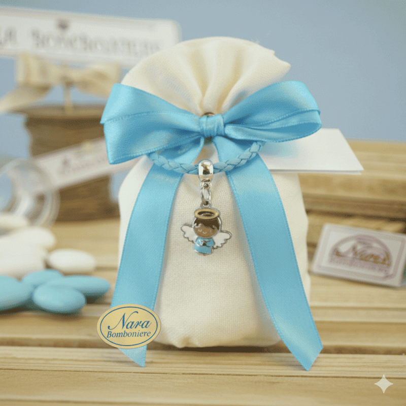 Bomboniere Battesimo e nascita da Bambino Braccialetto con Angioletto